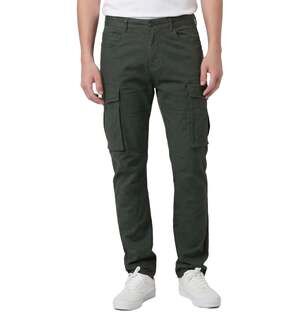 ITALYMORN Men's Slim Fit Chino Cargo Pants KC008 Army Green